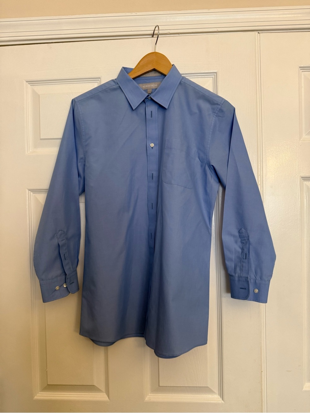 Nordstrom Light Blue Dress Shirt - Point Collar